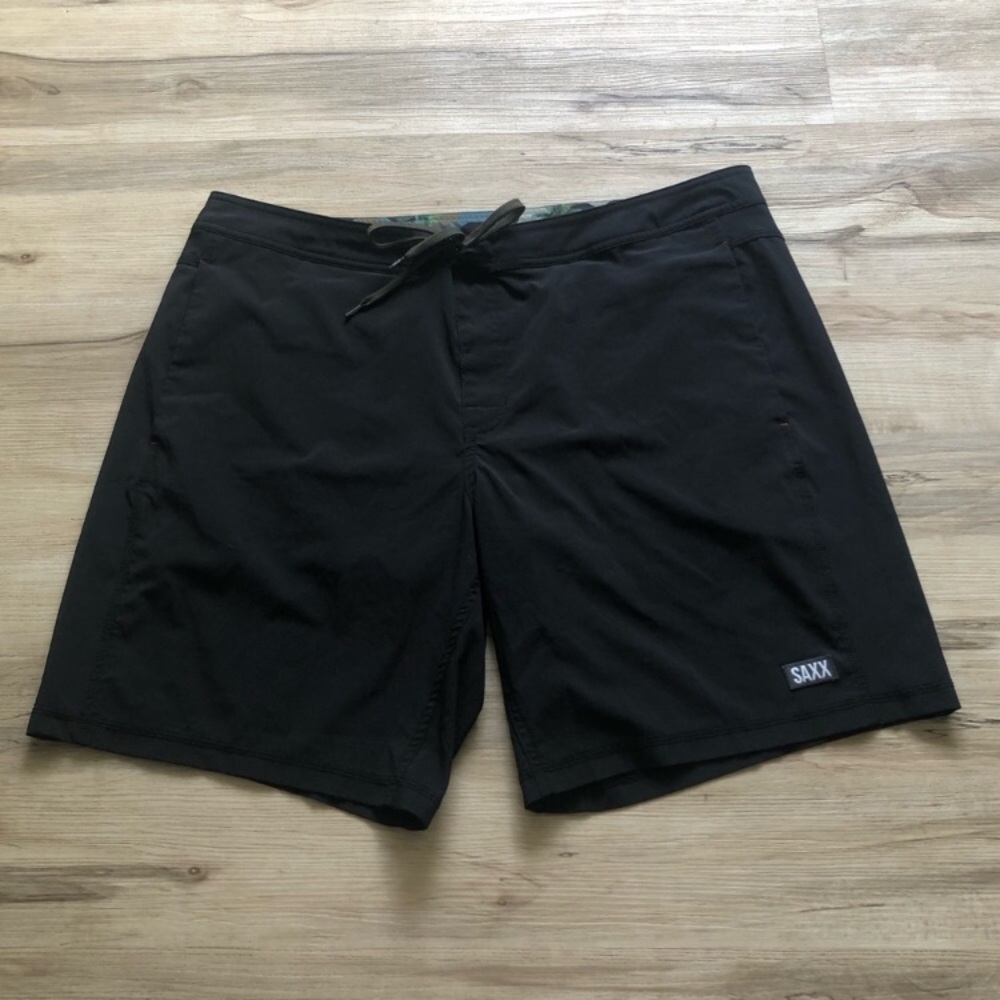 Saxx Black Men’s Swim Trunks